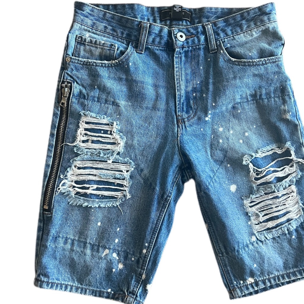 Forever 21 men's distressed denim shorts sz 29
